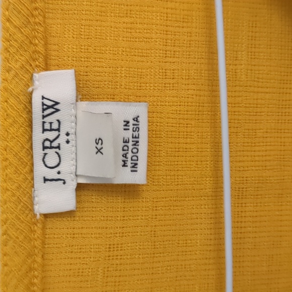 J. Crew Golden Yellow Top, Tie Bottom, Size XS - Picture 3 of 5